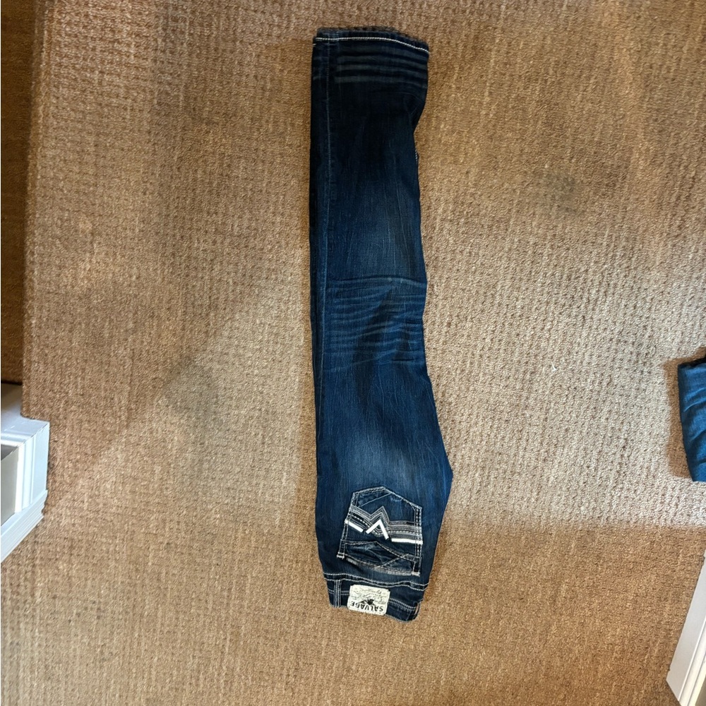 Dark Blue Denim Jeans
